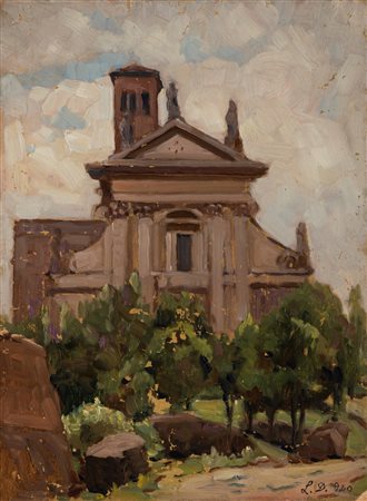 Leonardo Dudreville (Venezia 1885-Ghiffa 1976)  - Chiesa di Santa Francesca Romana al Palatino, 1940