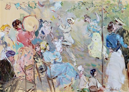 Francesco  Cangiullo (Napoli  1888-Livorno  1977)  - "Tarantella napoletana, Napoli"