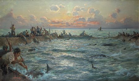 Federico Morello (Palermo 1885-Milano 1945)  - La tonnara