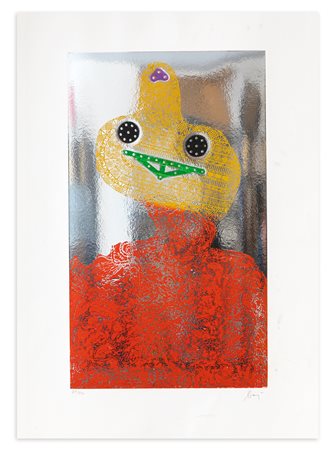 ENRICO BAJ (1924-2003) - La maillot rouge, 1969