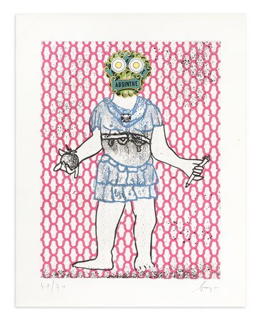 ENRICO BAJ (1924-2003) - Flavius Valerius Costantinus Chlorus, 1971-1972