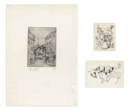 CARLO BISI (1890-1982) - Lotto unico di 3 opere