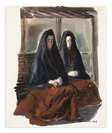 BRUNETTA MORETTI MATELDI (1904-1989) - Senza Titolo, 1943