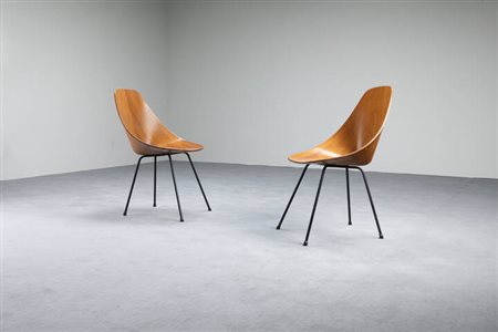 VITTORIO NOBILI<BR>Coppia di sedie mod. Medea