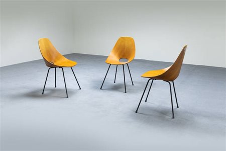 VITTORIO NOBILI<BR>Tre sedie mod. Medea