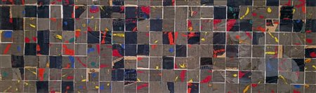 BIANCO REMO Milano (Mi) 1922 Collage 1954 Collage di stoffa con interventi...