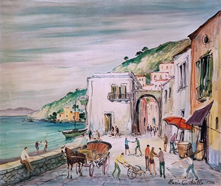 CORTIELLO MARIO Napoli (Na) 1907 Paesaggio 1976 Olio su tela 50,00x60,00...