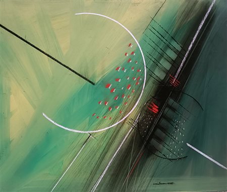 FERRARI LORIS milano (milano) 1942 Composizione 1976 Acrilico su tavola...