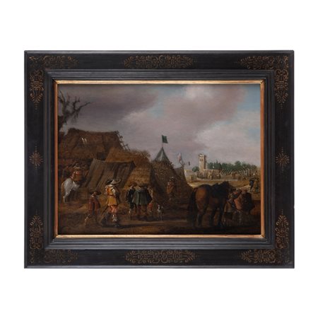 Pittore fiammingo della seconda metà del XVII secolo, Accampamento militare