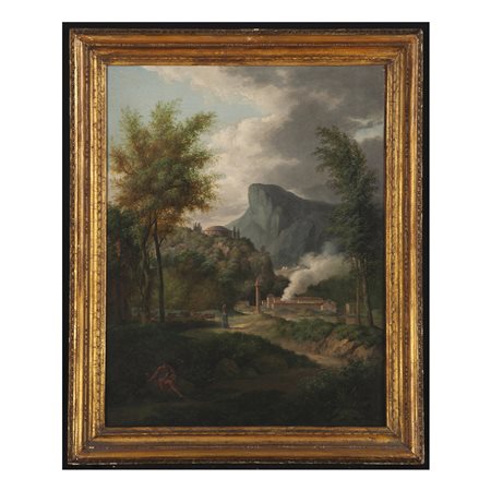 Etienne Allegrain (Parigi, 1644 - Parigi, 1736), Paesaggio laziale