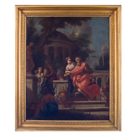 Andrea Sacchi (Roma 1599 – 1661, ambito di, L'idolatria di Re Salomone
