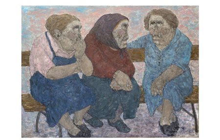 AKIRA TANAKA, Trois femmes sur un banc