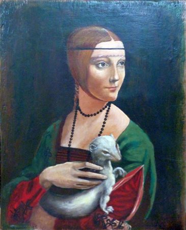 Oria Strobino, Omaggio a L. da Vinci: “Dama con l’ermellino”