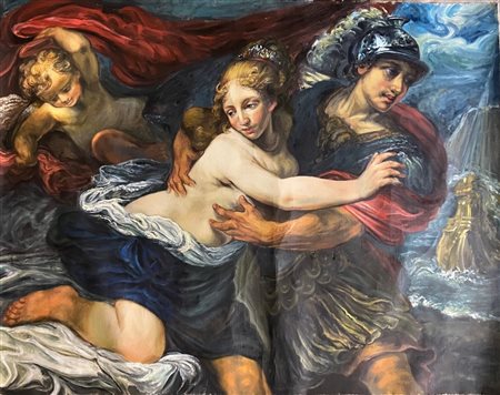 Elena Zene, Paride rapisce Elena