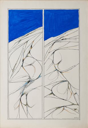 ACHILLE PERILLI, Due spazi , 1965