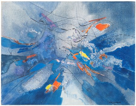 GINO MORANDIS, Immagine in blu, 1963/64