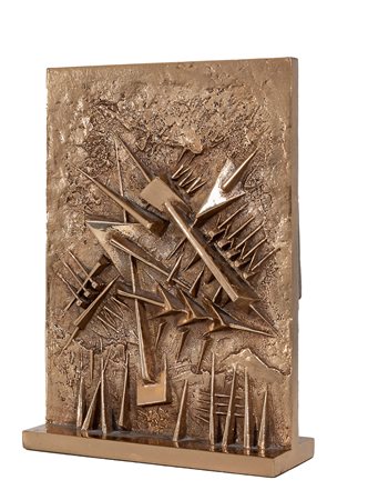 ARNALDO POMODORO, Rilievo doppio, 1999