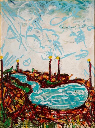 MARIO SCHIFANO, Artificiale, 1986