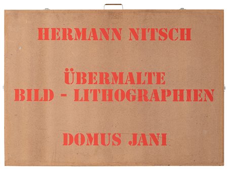 HERMANN NITSCH, Uebermalte Bild Lithographien, 1991