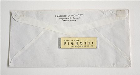 LAMBERTO PIGNOTTI, Chewing poem