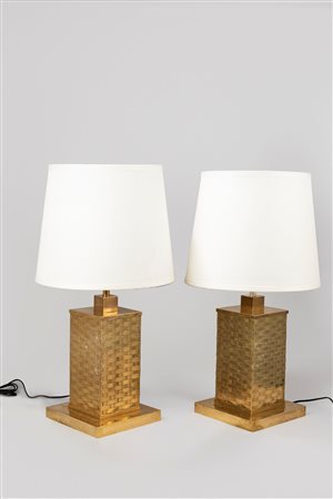 Manifattura Italiana - Coppia di lampade da tavolo, 1970 ca.