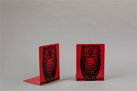 Piero Fornasetti (1913-1988)  - Coppia di fermalibri, 1950 ca.