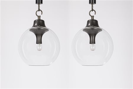 Luigi Caccia Dominioni - Coppia di lampada a sospensione, 1960 ca.