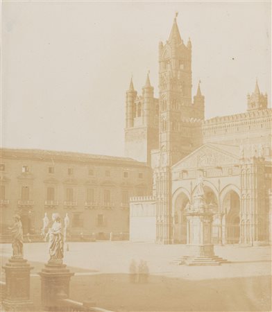 Édouard Delessert (attribuito a) (1828-1898)  - Portant de la Cathedrale de Palermo, 1850s
