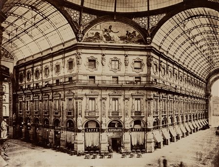 Anonimo - Milano, Ottagono della Galleria Vittorio Emanuele, 1860s