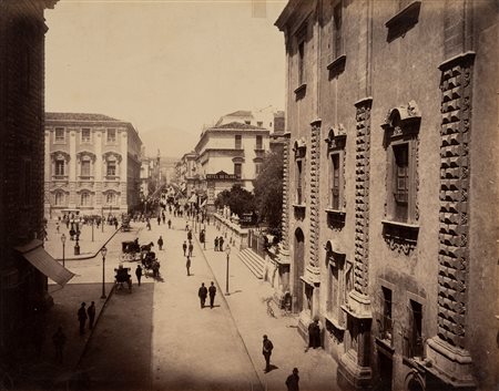 Giorgio Sommer (1834-1914)  - Catania, strada Atenea - Stesicorea, 1860s