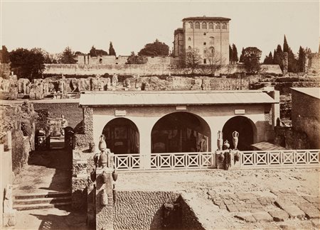 Lodovico Tuminello (1924-1907)  - Roma, Palazzo dei Cesari, casa paterna di Tiberio, 1870s