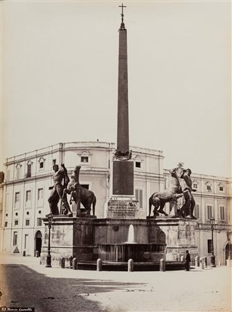 Pompeo Molins (attribuito a) (1827-1893)  - Senza titolo (Roma, Monte Cavallo), 1870s