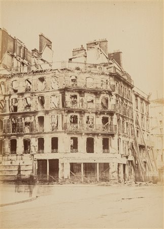 Jeune Wulff (act. seconda metà XIX sec.)  - Insurrection de Paris, Rue Rivoli (Horlogerie), 1871