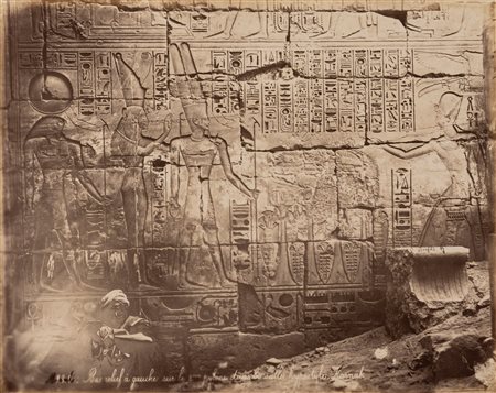 Félix Bonfils (1831-1885)  - Bass Relief a Karnak ; Koum-Ombos, Egypte, 1880s