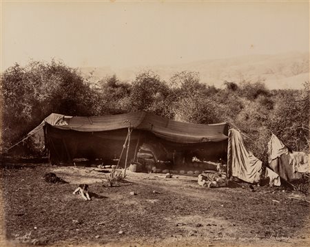 Félix Bonfils (1831-1885)  - Cente de Bébouin Nomades, Palestine ; Cataracte, Less Rapides Egyptes, 1880s