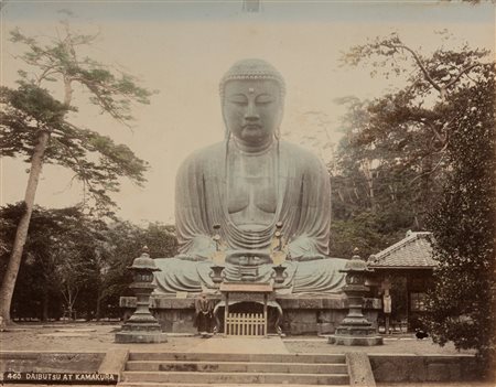 Kimbei Kusakabe (attribuito a) (1841-1934)  - Daibutsu at Kamakura, 1880s