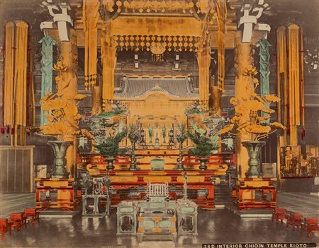 Anonimo - Interior Chion Temple Kioto, 1890s