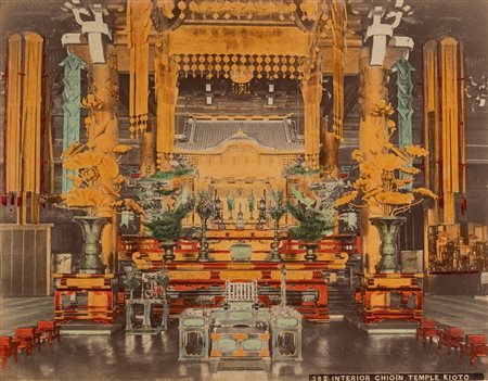 Anonimo - Interior Chion Temple Kioto, 1890s