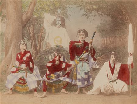Kôzaburô Tamamura (attribuito a) (1856-1923)  - Senza titolo (Theatrical Performance), 1890s