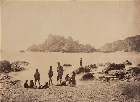 Giovanni Crupi (1859-1925)  - Taormina, Isola Bella, 1890s