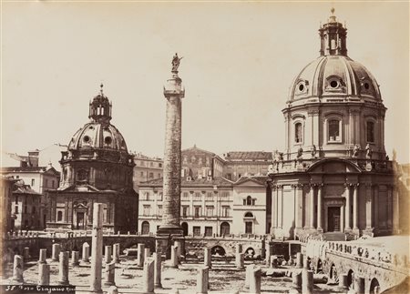 Pompeo Molins (1827-1893)  - Senza titolo (Roma, Foro Traiano), 1890s