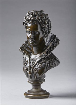 Busto di Maria de' Medici. Dal modello di Barthelemy Prieur. Con varianti