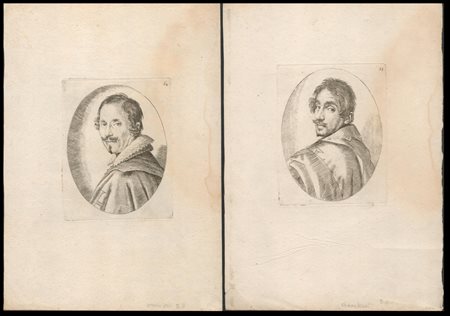 Ottavio Leoni (1578-1630): COPPIA DI RITRATTI: AUTORITRATTO E RITRATTO DI GIOVANNI BAGLIONE