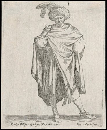 Filippo Napoletano (1589-1629): SOLDATO CON MANTELLO E TURBANTE