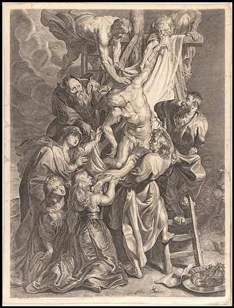 Nicolaas Lauwers (1600-1652)? da Pieter Paul Rubens (1577-1640): LA DISCESA DALLA CROCE