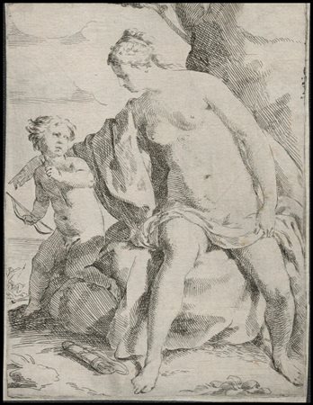 Nicolas Prévost (1604-1670): VENERE E CUPIDO