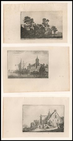 Anthonie Waterloo (1609-1690): LOTTO DI TRE PAESAGGI