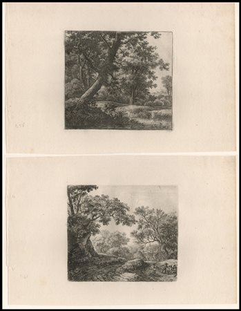 Anthonie Waterloo (1609-1690): LOTTO DI DUE PAESAGGI