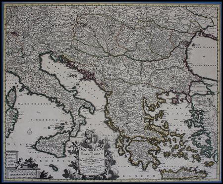 Frederick De Wit (c.1629-1706): DANUBII FLUVII SIVE TURCICI IMPERII IN EUROPA NOVA TABULA…