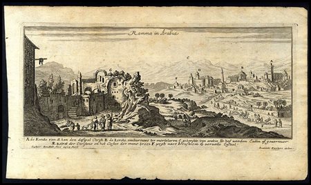 Gaspar Bouttats (1640-1695/96): VEDUTA DI RAMMA IN ARABIA